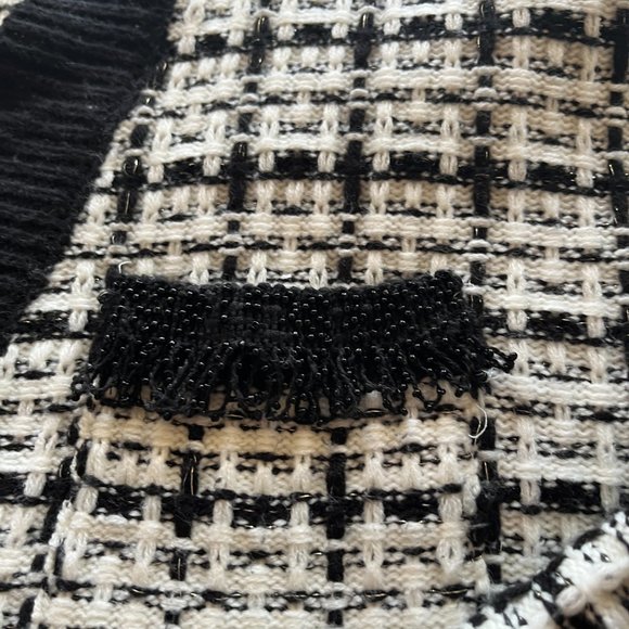 ZARA TWEED CARDIGAN Size LARGE - Picture 12 of 14